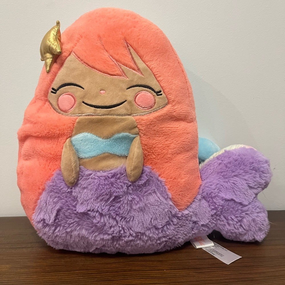 Animal Adventures Soft Landing Backflips Mermaid Narwhal Plush Reversible 15"